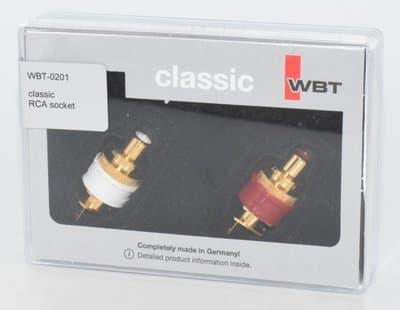 WBT Classic RCA Socket WBT-0201 Copper Stereo Pair