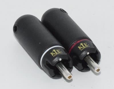 KLEI Copper RCA Plug Pair