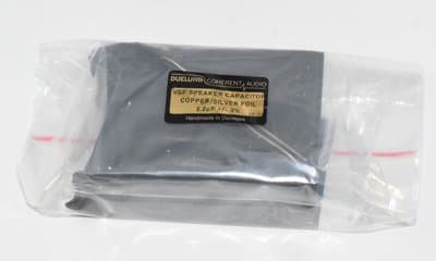 Duelund 2.2uf Black Series Copper / Silver Foil (Cu/Ag) VSF Speaker Capacitor