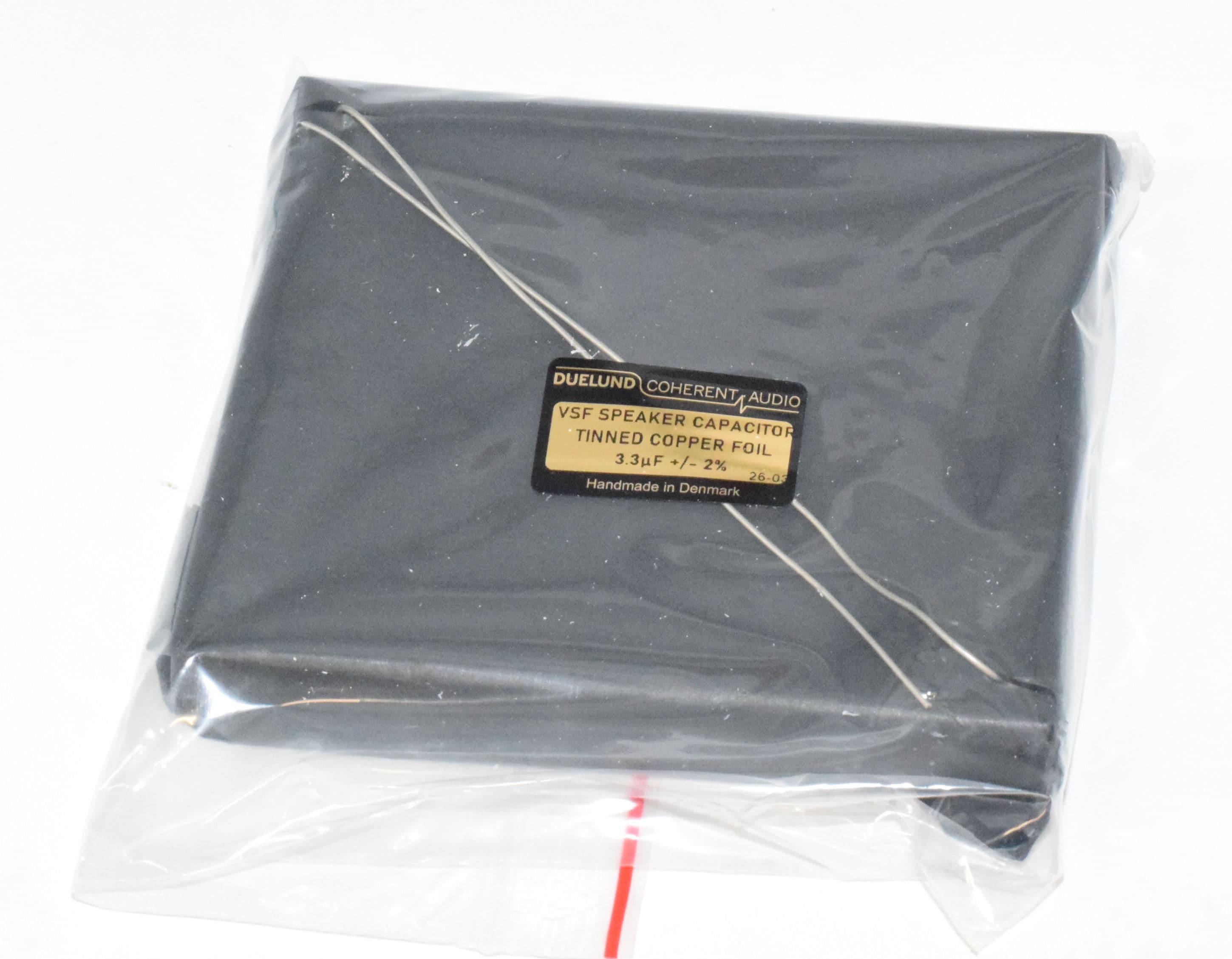 Duelund 3.3uf Black Series Tinned Copper Foil (Cu/Sn) VSF Speaker Capacitor