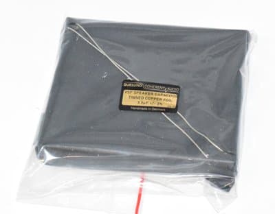 Duelund 3.3uf Black Series Tinned Copper Foil (Cu/Sn) VSF Speaker Capacitor