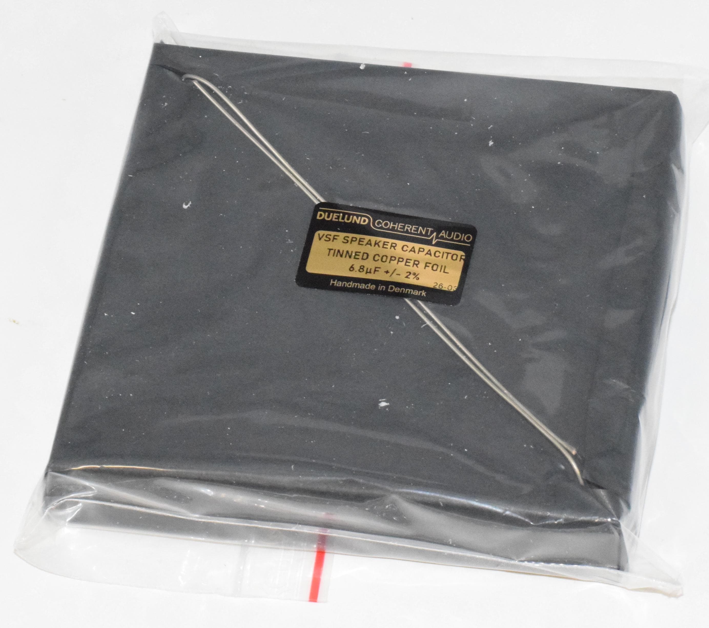 Duelund 6.8uf Black Series Tinned Copper Foil (Cu/Sn) VSF Speaker Capacitor