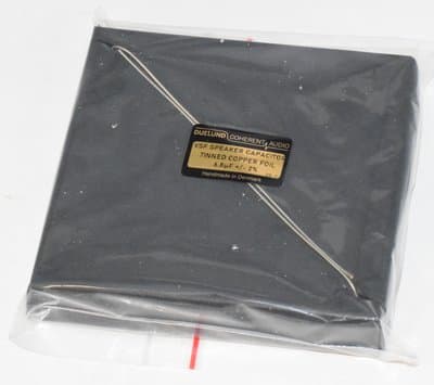 Duelund 6.8uf Black Series Tinned Copper Foil (Cu/Sn) VSF Speaker Capacitor