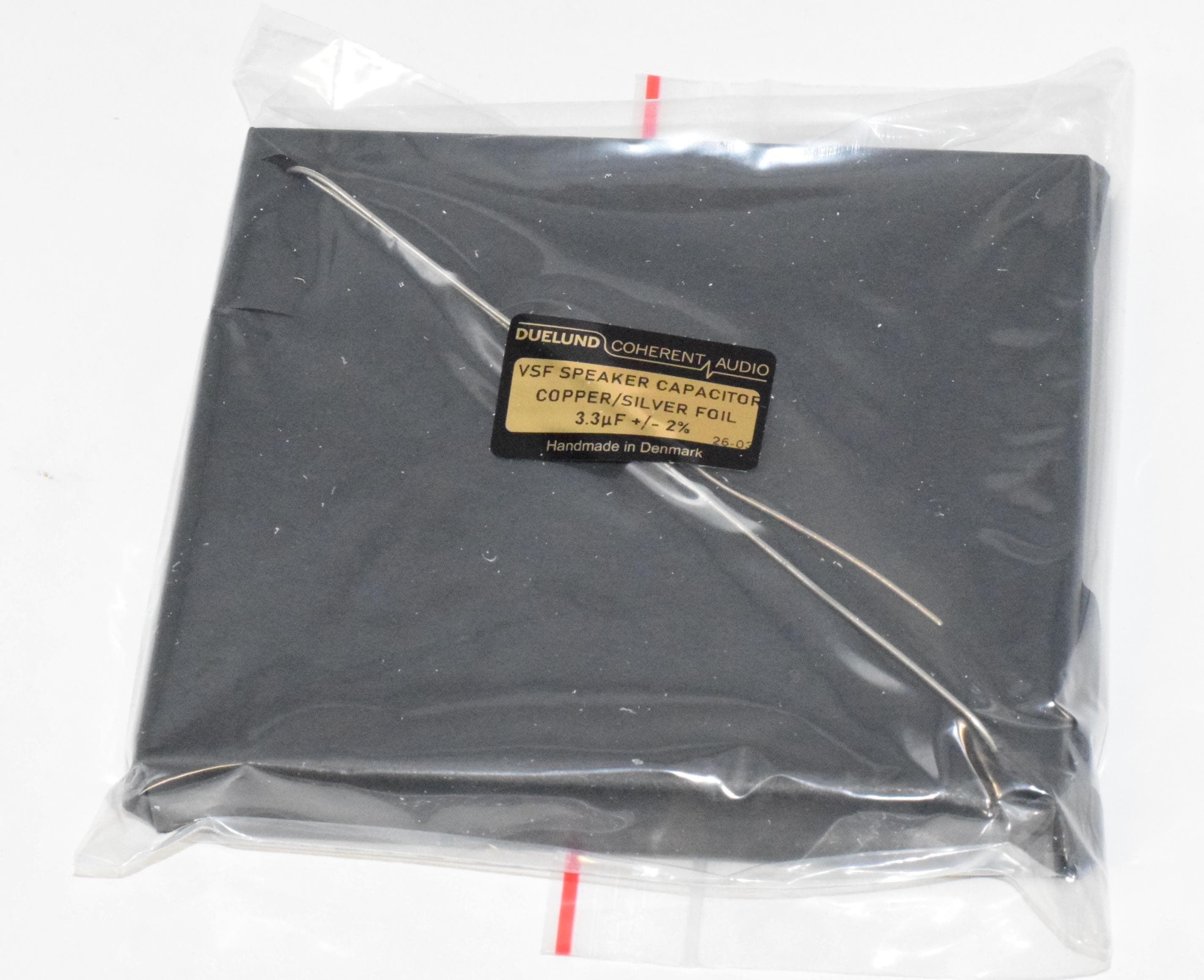 Duelund 3.3uf Black Series Copper / Silver Foil (Cu/Ag) VSF Speaker Capacitor