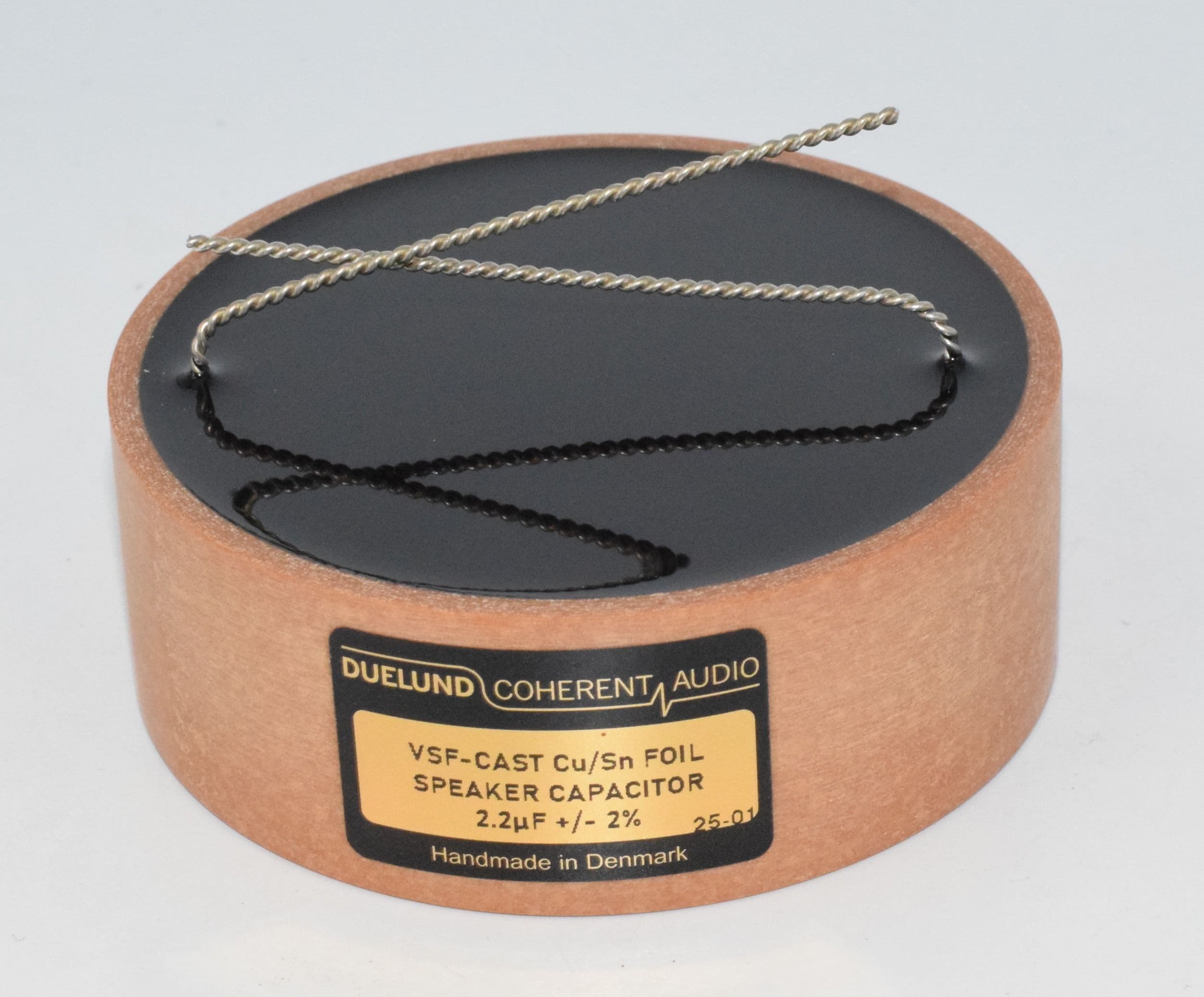2.2uF Duelund CAST Tinned Copper (Cu/Sn) Speaker Capacitor