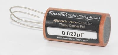 0.022uF Duelund JDM 600V Tinned Copper Foil Audio Capacitor