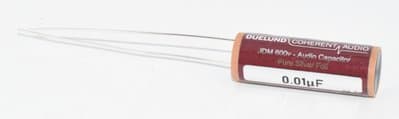 0.01uF Duelund JDM 600V Pure Silver Foil Audio Capacitor