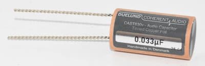 0.033uF Duelund CAST Tinned Copper Foil Audio Capacitor