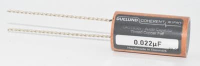 0.022uF Duelund CAST Tinned Copper Foil Audio Capacitor