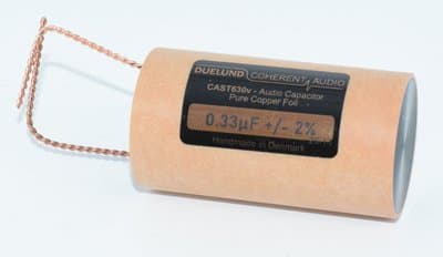 0.33uF Duelund CAST Pure Copper Foil Audio Capacitor