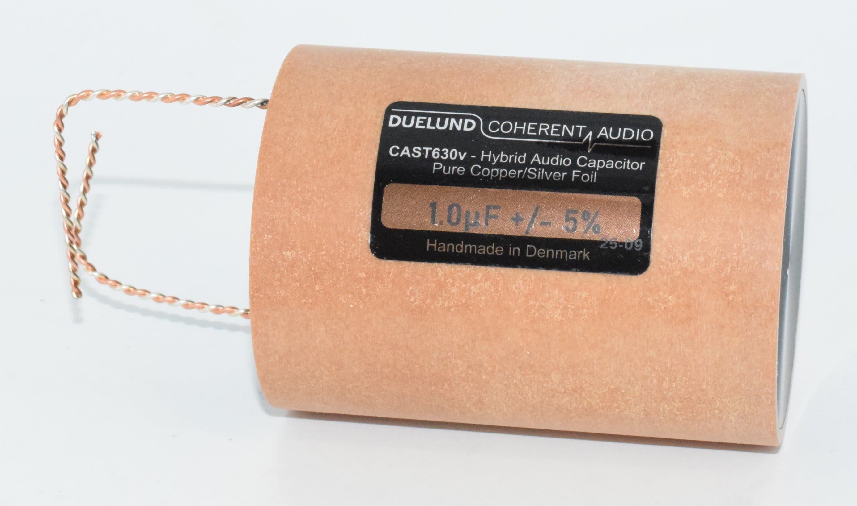 1uF Duelund CAST 630V Pure Copper / Silver Foil Hybrid Audio Capacitor