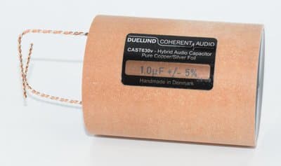 1uF Duelund CAST 630V Pure Copper / Silver Foil Hybrid Audio Capacitor