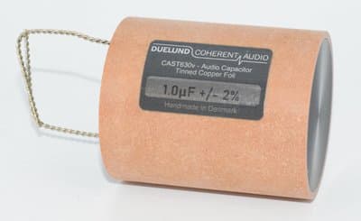 1uF Duelund CAST Tinned Copper Foil Audio Capacitor