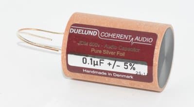 0.1uF Duelund JDM 600V Pure Silver Foil Audio Capacitor